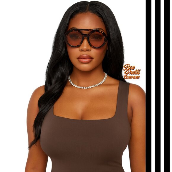 Eyebeam • Vintage Oversized Aviator Sunglasses • Festival & Beach Ready - Picture 1 of 10